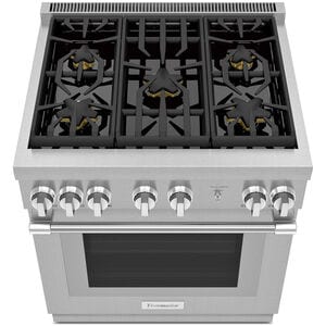 Thermador Pro Harmony Professional Series 30 in. 4.6 cu. ft. Standard Convection Gas Range with 5 Sealed Burners - Stainless Steel, , hires