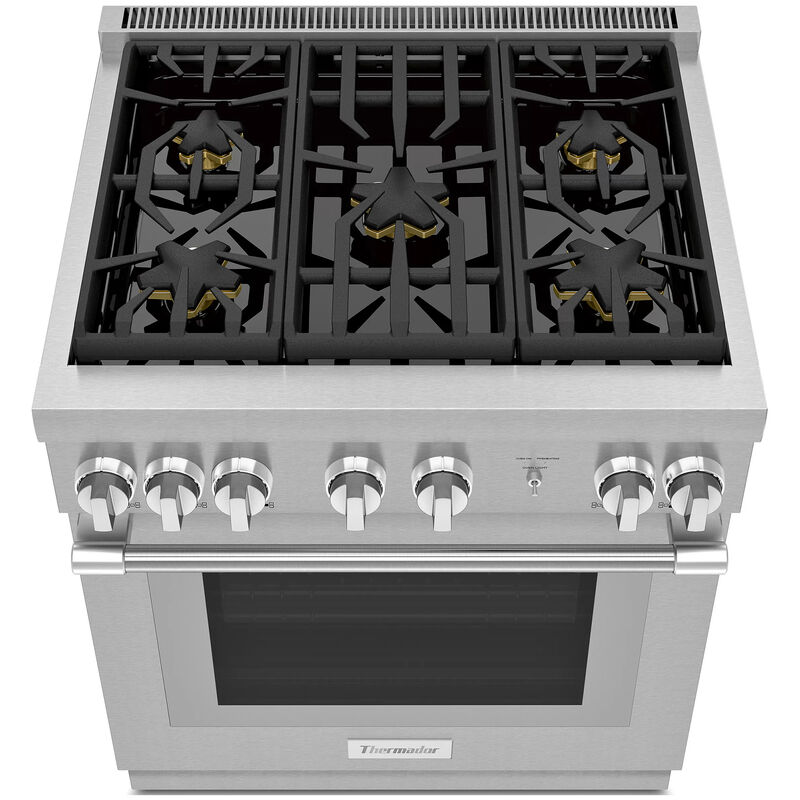 Thermador Pro Harmony Professional Series 30 in. 4.6 cu. ft. Standard Convection Gas Range with 5 Sealed Burners - Stainless Steel, , hires