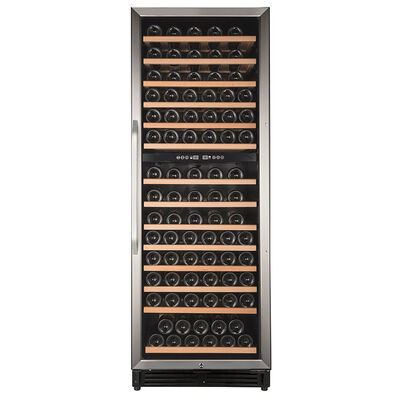 Avanti Elite Series 24 in. Freestanding/Built-In Wine Cooler with Dual Temperature Zone, 148 Bottle Capacity & Digital Control - Stainless Steel | WCF148DE3S