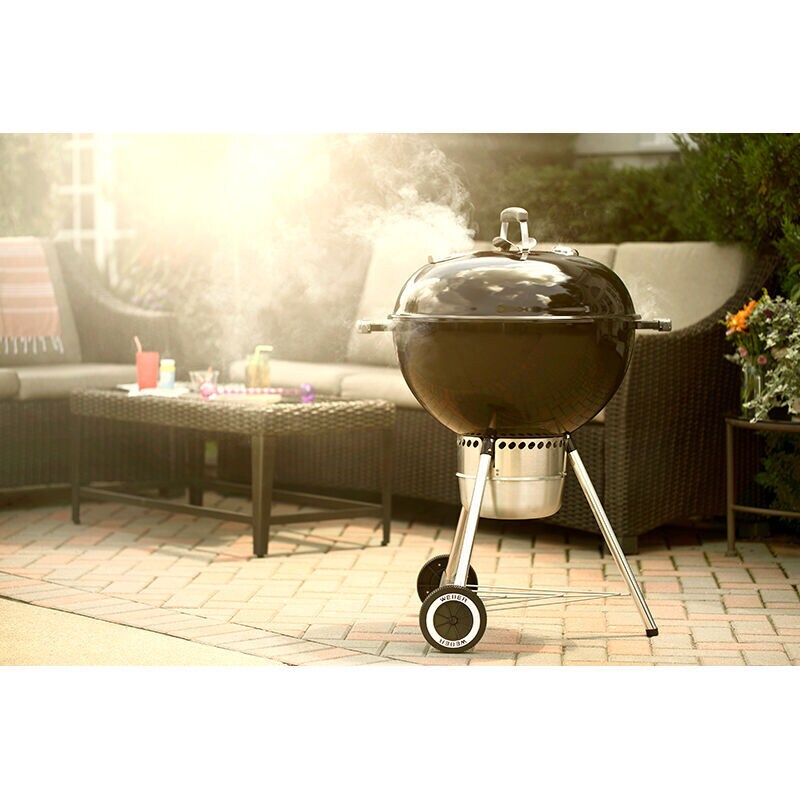 Weber Original Kettle 22 in. Portable Charcoal Grill - Black, , hires