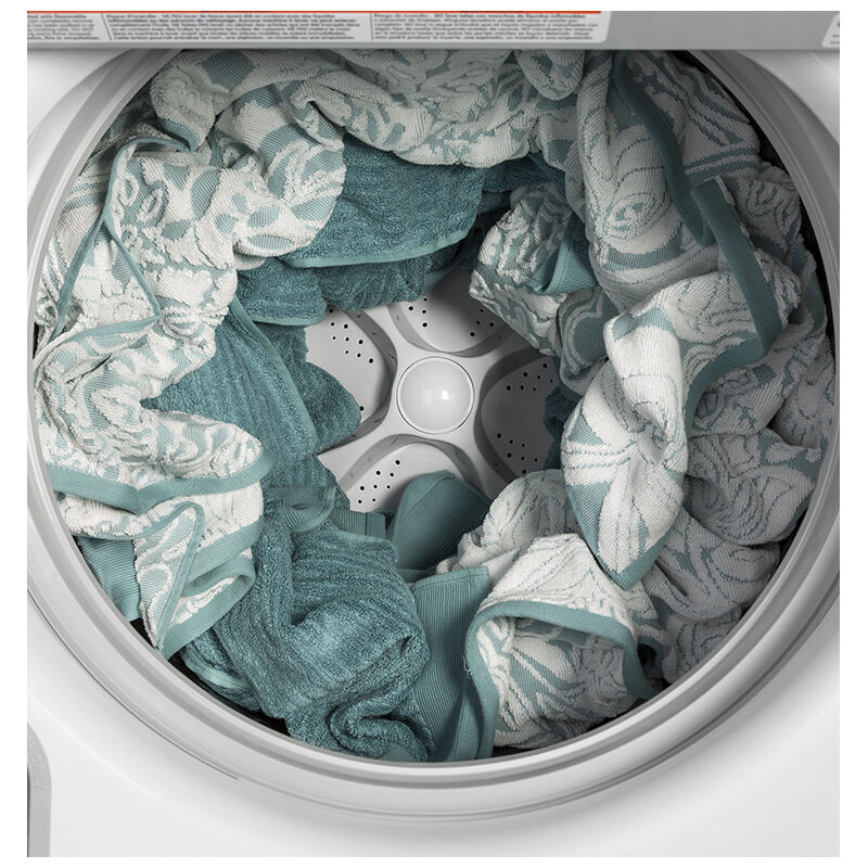 GE 27 in. 4.6 cu. ft. Top Load Washer with Stainless Steel Basket - White, , hires