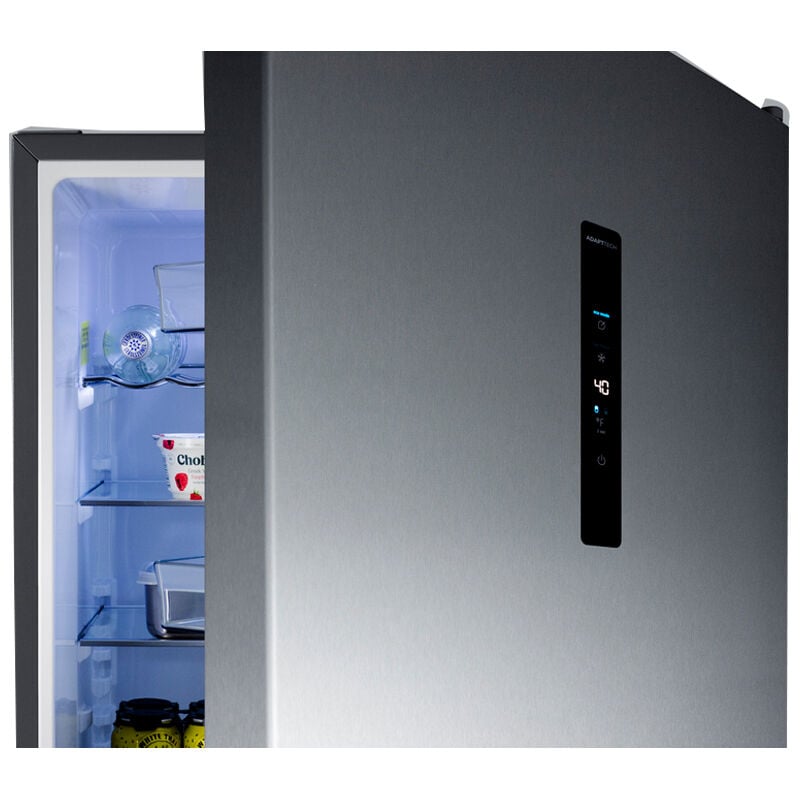 Summit 24 in. 11.7 cu. ft. Counter Depth Bottom Freezer Refrigerator with Ice Maker - Stainless Steel, , hires