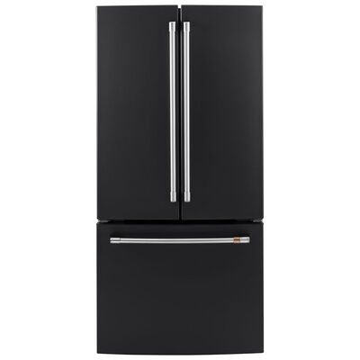 Cafe 33 in. 18.6 cu. ft. Counter Depth French Door Refrigerator with Internal Water Dispenser - Matte Black | CWE19SP3ND1