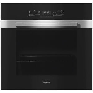 Miele PureLine Series 30" 4.6 Cu. Ft. Electric Wall Oven with Standard Convection & Self Clean - Clean Touch Steel, , hires