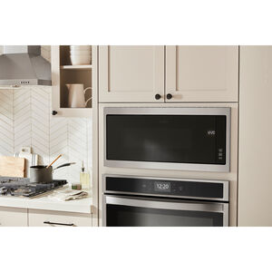 Whirlpool 30 in. 1.1 cu. ft. 1000W Low Profile Built-In Microwave - Stainless Steel, , hires