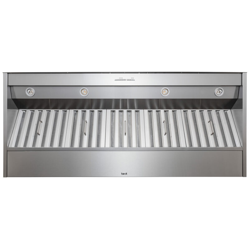 Best CP5 Series 66 in. Standard Style Range Hood with 3 Speed Settings, 1500 CFM, Ducted Venting & LED Light - Stainless Steel, , hires