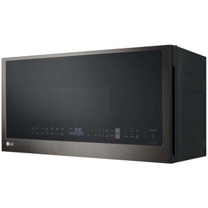 LG 30 in. 2.0 cu. ft. 1050W Smart Over-the-Range Microwave with 400 CFM & Sensor Cooking - PrintProof Black Stainless Steel, PrintProof Black Stainless Steel, hires