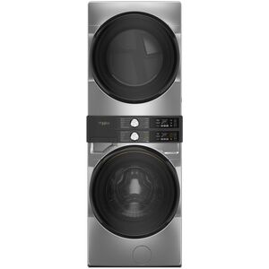 Whirlpool 28 in. 4.5 cu. ft. Smart Gas Front Load Laundry with UV Clean Technology, FreshFlow Vent System, Sensor Dry, Sanitize & Steam Cycle - Radiant Silver, Radiant Silver, hires
