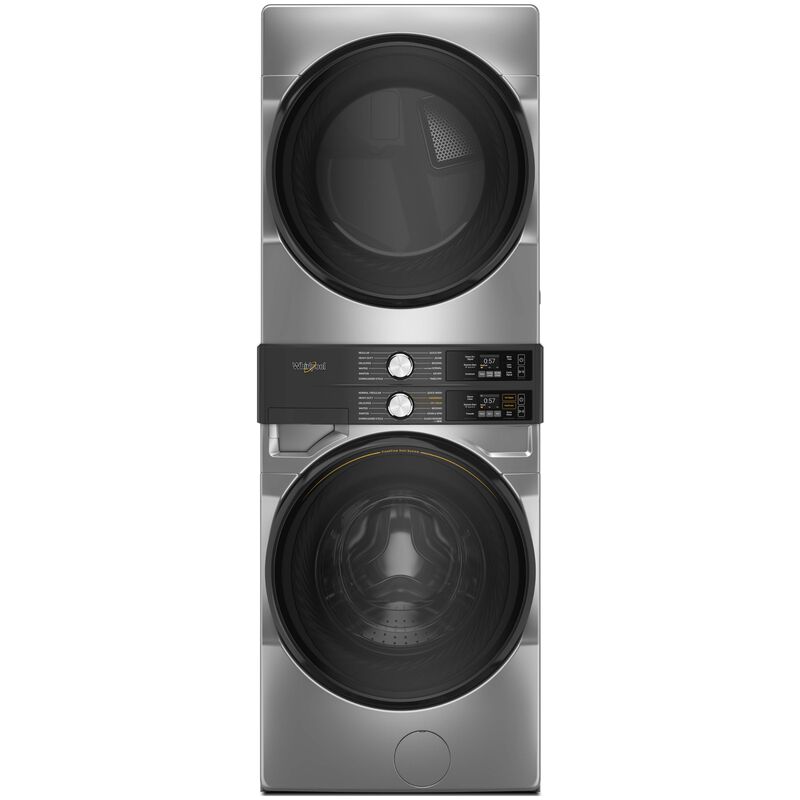 Whirlpool 28 in. 4.5 cu. ft. Smart Gas Front Load Laundry with UV Clean Technology, FreshFlow Vent System, Sensor Dry, Sanitize & Steam Cycle - Radiant Silver, Radiant Silver, hires