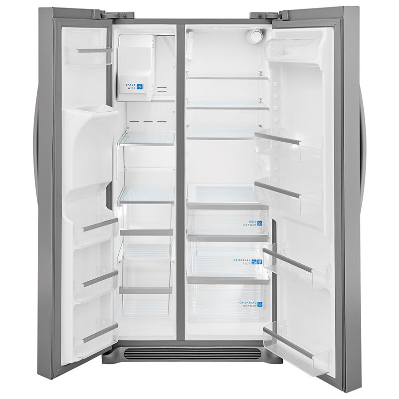 Frigidaire Gallery 36 in. 25.6 cu. ft. Side by Side Refrigerator with Ice & Water Dispenser - Stainless Steel, Stainless Steel, hires