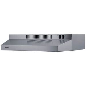 Summit 24 in. Convertible Standard Style Range Hood with 220 CFM, 2 Fan Speeds & 1 Incandescent Light - Stainless Steel, , hires