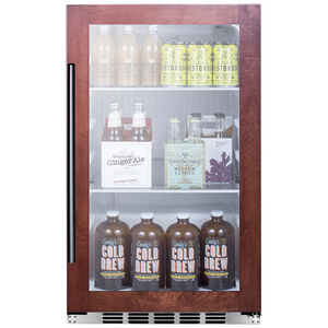 Summit 19 in. 3.1 cu. ft. Built-In/Freestanding Beverage Center with Adjustable Shelves - Custom Panel Ready, , hires