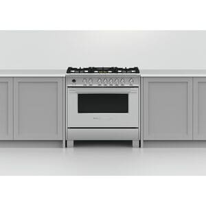 Fisher & Paykel Series 9 Classic 36 in. 4.9 cu. ft. True European Convection Dual Fuel Range with 5 Sealed Burners - Stainless Steel, , hires