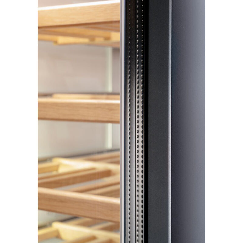 Bertazzoni 24 in. Built-in Wine Cellar Column with Wood Racks, Dual Temperature Zones & 80-Bottle Capacity - Stainless Steel, , hires
