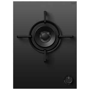 Fisher & Paykel Series 9 15 in. 1-Burner Natural Gas Cooktop with Simmer Burner & Power Burner - Black Glass, , hires