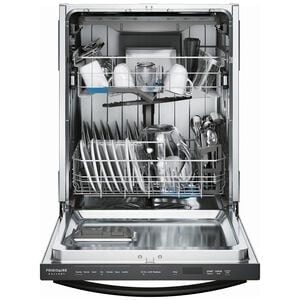 Frigidaire Gallery 24 in. Top Control Dishwasher with 47 dBa Sound Level, 3rd-Rack & CleanBoost - Black Stainless, , hires