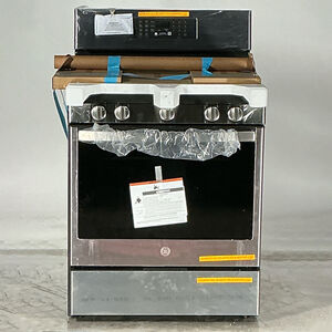 GE Profile 30 in. 5.6 cu. ft. Smart Air Fry True European Convection Gas Range with 5 Sealed Burners, Grill & Griddle - Stainless Steel (Open Box Good Condition), , hires