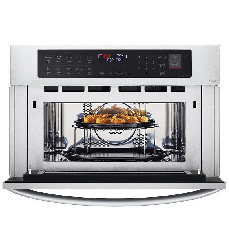 LG 30 in. 1.7 cu. ft. Smart Speed Electric Single Wall Oven with Standard Convection & Sensor Cooking - Stainless Steel, Stainless Steel, hires