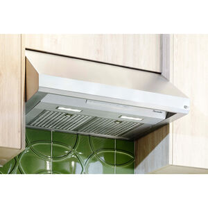 Thermador Masterpiece Series 30 in. Standard Style Range Hood with 4 Speed Settings, 600 CFM, Convertible Venting & 2 LED Lights - Stainless Steel, , hires