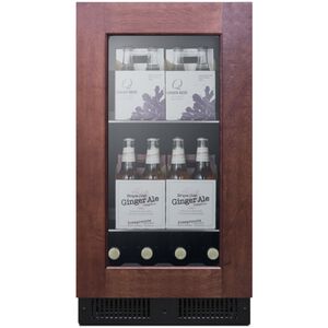 Summit Classic Collection 18 in. Built-In/Freestanding 2.9 cu. ft. Compact Beverage Center with Adjustable Shelves & Digital Control - Custom Panel Ready, , hires