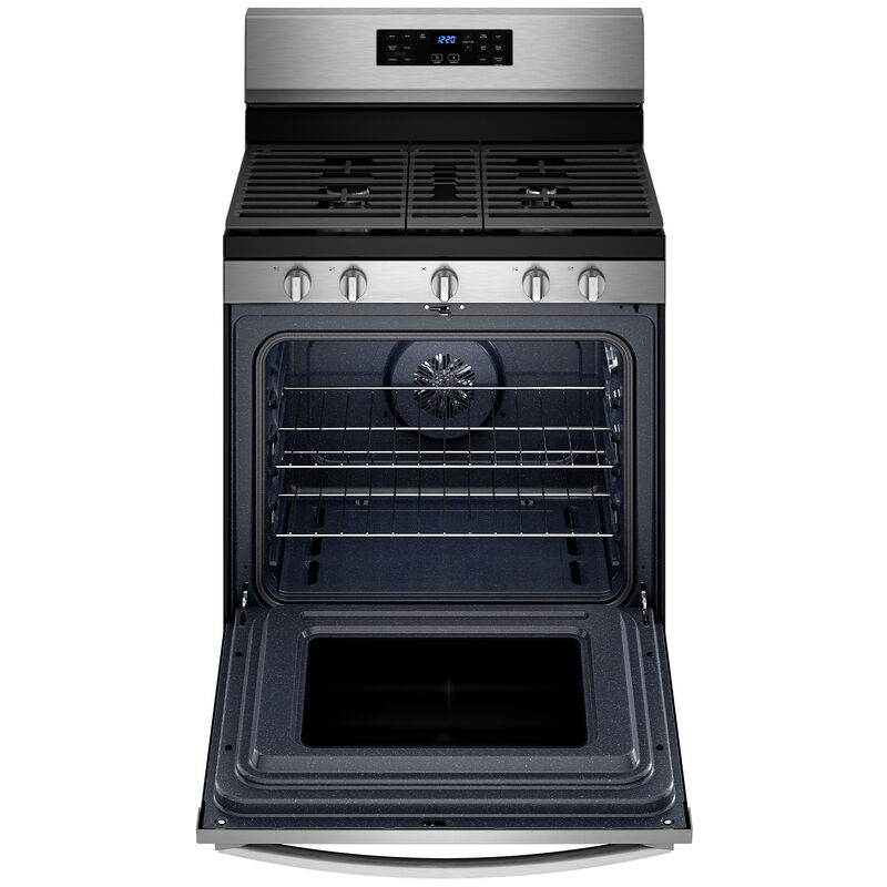 Whirlpool 30 in. 5 cu. ft. Air Fry Standard Convection Gas Range with 5 Sealed Burners - Stainless Steel, , hires