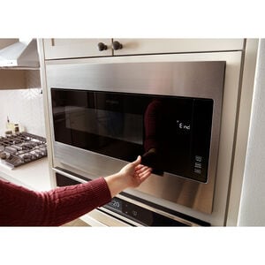 Whirlpool 30 in. 1.1 cu. ft. 1000W Low Profile Built-In Microwave - Stainless Steel, , hires