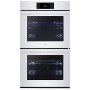 Signature Kitchen Suite Transitional 30 in. 9.4 cu. ft. Smart Top Control SteamElectric Double Wall Oven with True European Convection - Stainless Steel, , hires