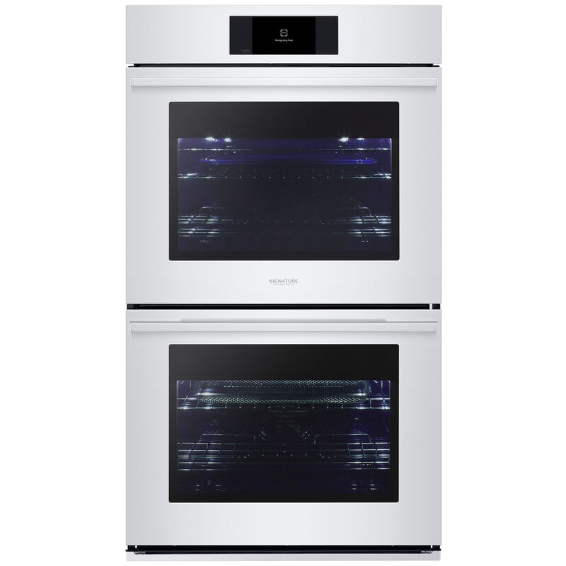 Signature Kitchen Suite Transitional 30 in. 9.4 cu. ft. Smart Top Control SteamElectric Double Wall Oven with True European Convection - Stainless Steel, , hires