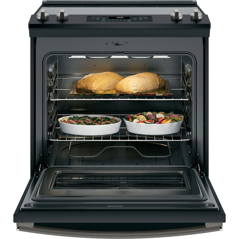 GE 30" SlideIn Electric Range with 4 Smoothtop Burners, 5.3 Cu. Ft