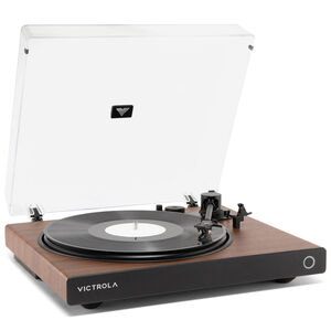 Victrola Wave Bluetooth Turntable with Auracast - Walnut, , hires