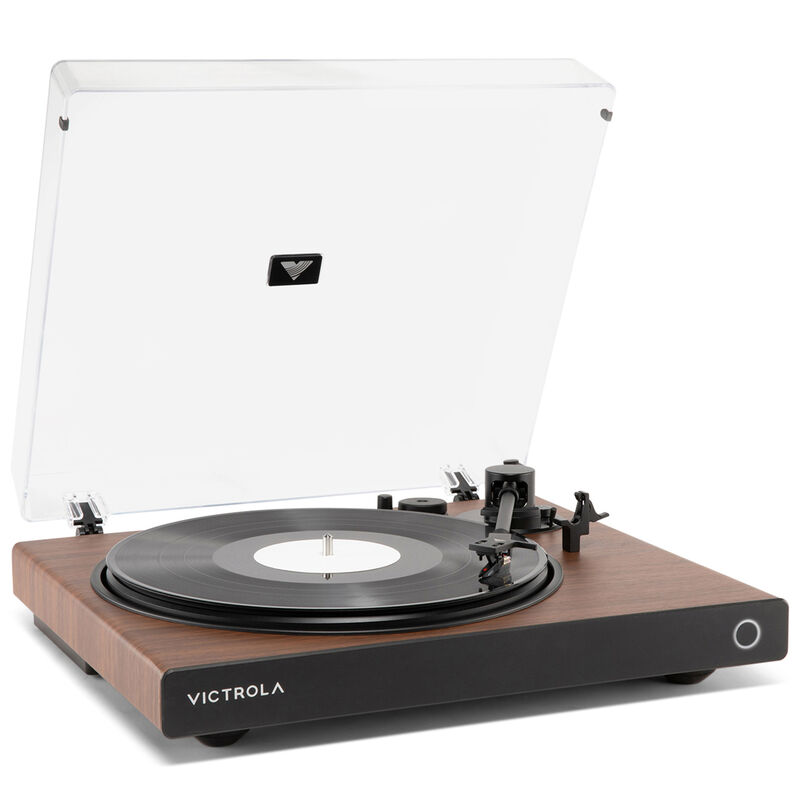 Victrola Wave Bluetooth Turntable with Auracast - Walnut, , hires
