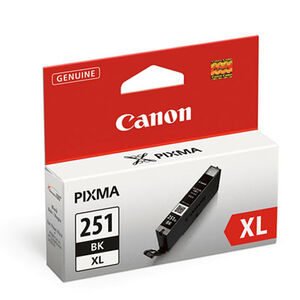 Canon Pixma 251 XL Size 251 Black Replacement Printer Ink Cartridge, , hires