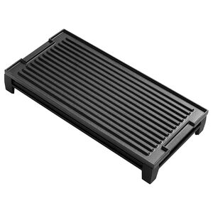 GE 16" Grill/Griddle for Gas Cooktops - Black, , hires
