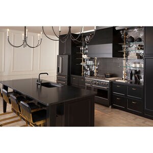 Cafe Commercial-Style 48 in. 8.2 cu. ft. Smart Air Fry True European Convection Double Oven Dual Fuel Range with 6 Sealed Burners & Griddle - Matte Black, Matte Black, hires