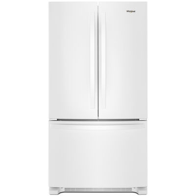 Whirlpool 36 in. 20.0 cu. ft. Counter Depth French Door Refrigerator with Internal Water Dispenser - White | WRF540CWHW
