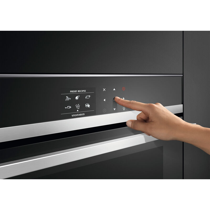 Fisher & Paykel Series 9 24 in. 1.3 cu. ft. Speed Electric Single Wall Oven with True European Convection - Stainless Steel, , hires