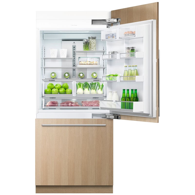 Fisher & Paykel Series 7 Integrated 36 in. Built-In 16.8 cu. ft. Smart Counter Depth Bottom Freezer Refrigerator with Ice Maker Right Hinged - Custom Panel Ready, , hires