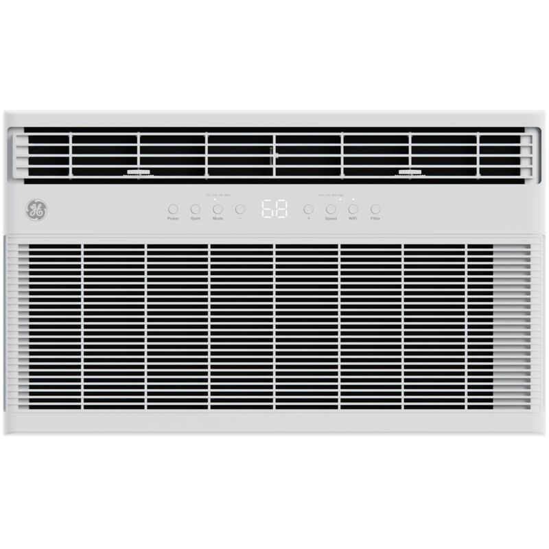 GE 12,000 BTU 230V Heat/Cool Smart Through-the-Wall Air Conditioner with Inverter, 3 Fan Speeds, Sleep Mode & Remote Control - White, , hires