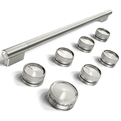 KitchenAid Handle and Knob Hardware Accessory Kit for 36 in. Commercial-Style Dual Fuel Range - Stainless Steel | W11774728