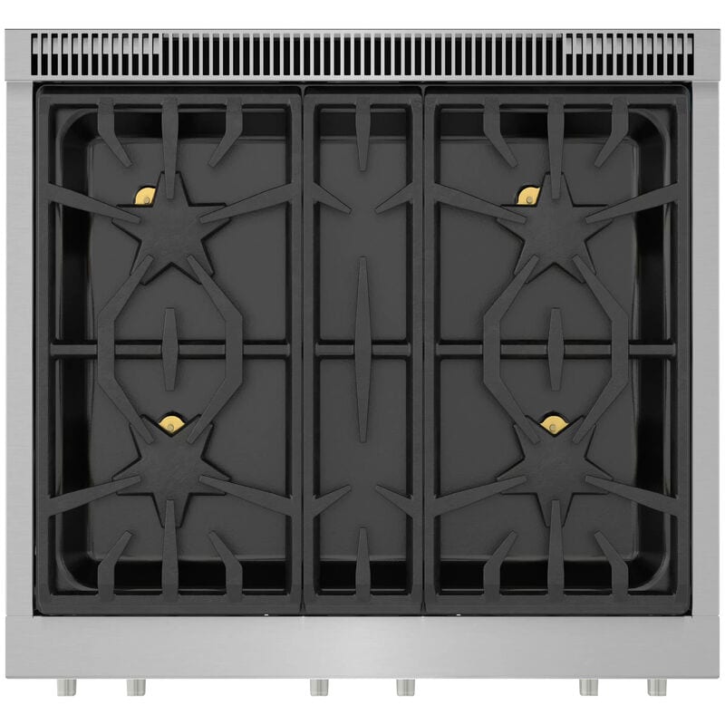 Thermador Pro Harmony Professional Series 30 in. 4.4 cu. ft. True European Convection Dual Fuel Range with 4 Sealed Burners - Stainless Steel, , hires