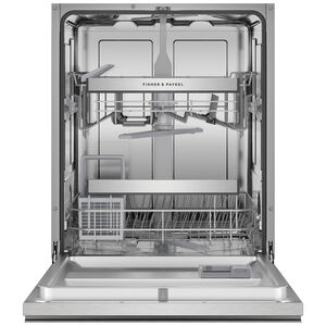 Fisher & Paykel Series 7 24 in. Smart Built-In Dishwasher with Front Control, 46 dBA Sound Level, 15 Place Settings, 7 Wash Cycles & Sanitize Cycle - Stainless Steel, , hires