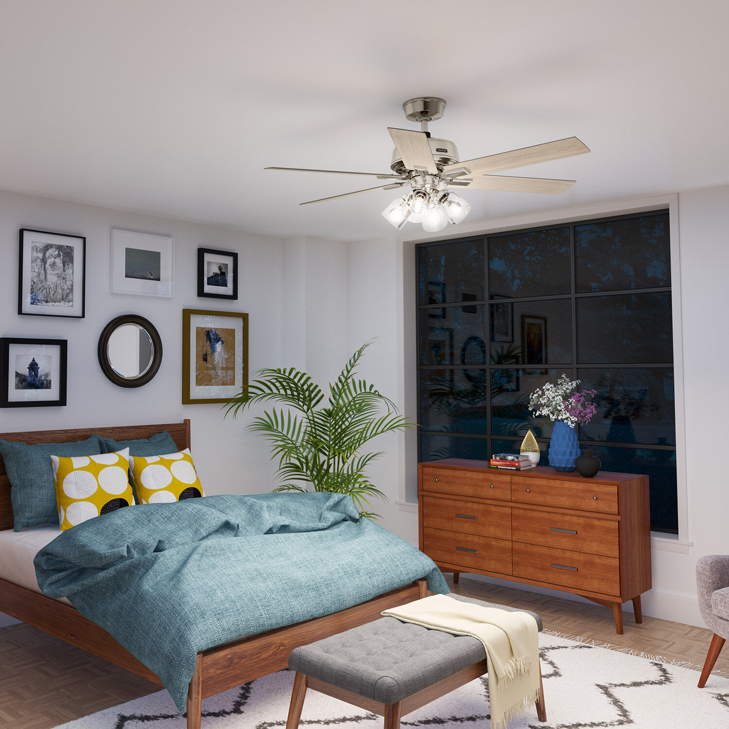 Hunter 52 in. Fonthill Energy Star HunterExpress Ceiling Fan with