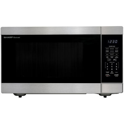 Sharp 24 in. 2.2 cu. ft. Countertop Microwave with 11 Power Levels & Sensor Cooking Controls - Stainless Steel | SMC2266HS