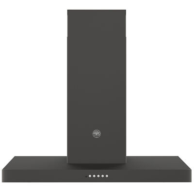 Bertazzoni 36 in. Convertible Chimney Style Range Hood with 600 CFM, 3 Fan Speeds & 2 LED Lights - Carbon | KT36CAT