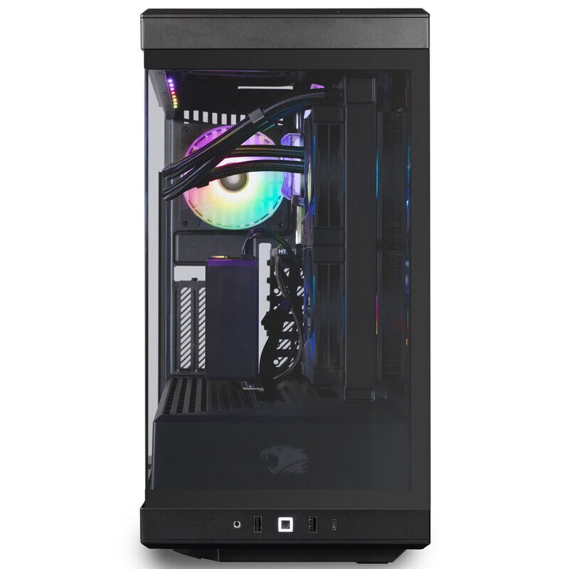 iBUYPOWER Y40 Gaming Desktop with AMD Ryzen 9 9900X, 4.4 GHz, 12-Core CPU, NVIDIA GeForce RTX 5080, 16GB VRAM GPU, 32 GB RAM, 2 TB SSD & Windows 11 Home - Black, , hires