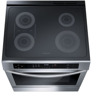 Frigidaire 30 in. 5.3 cu. ft. Standard Convection Electric Range with 4 Induction Burners - Stainless Steel, , hires