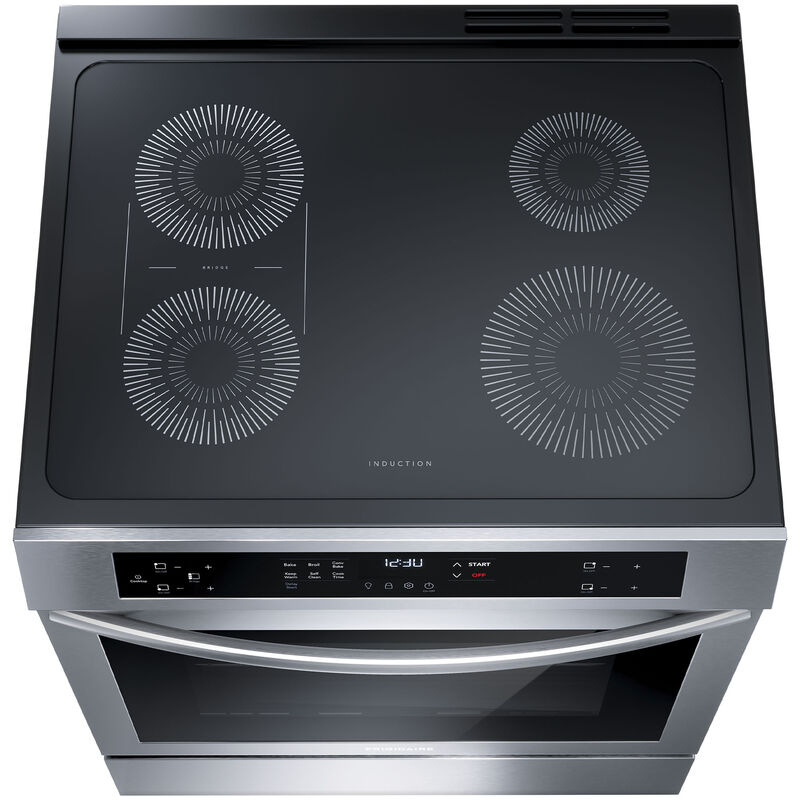 Frigidaire 30 in. 5.3 cu. ft. Standard Convection Electric Range with 4 Induction Burners - Stainless Steel, , hires