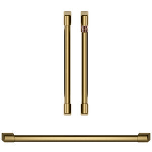Cafe Handle Kit for Wall Ovens - Brushed Brass, , hires
