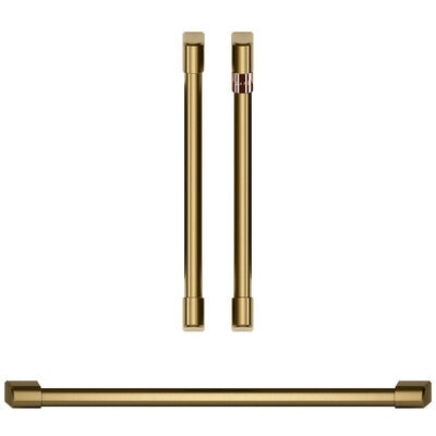 Cafe Handle Kit for Wall Ovens - Brushed Brass | CXWDFHKPMCG