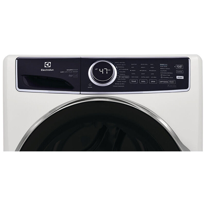 Electrolux 600 Series 27 in. 4.5 cu. ft. Stackable Front Load Washer with Perfect Steam, LuxCare Plus Wash System & SmartBoost -White, White, hires
